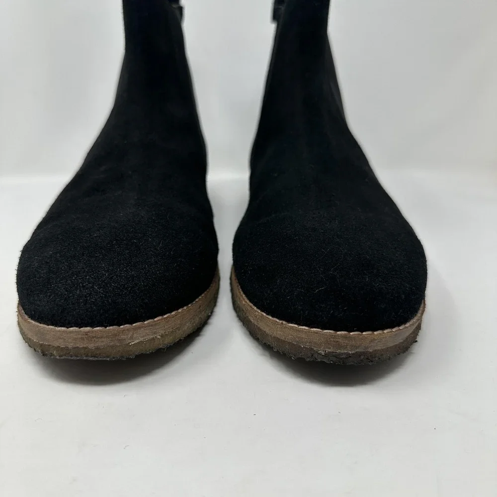 Hounds & Hammer Chelsea Boots Mens Size‎ 11 Black Suede Leather Elastic Gore